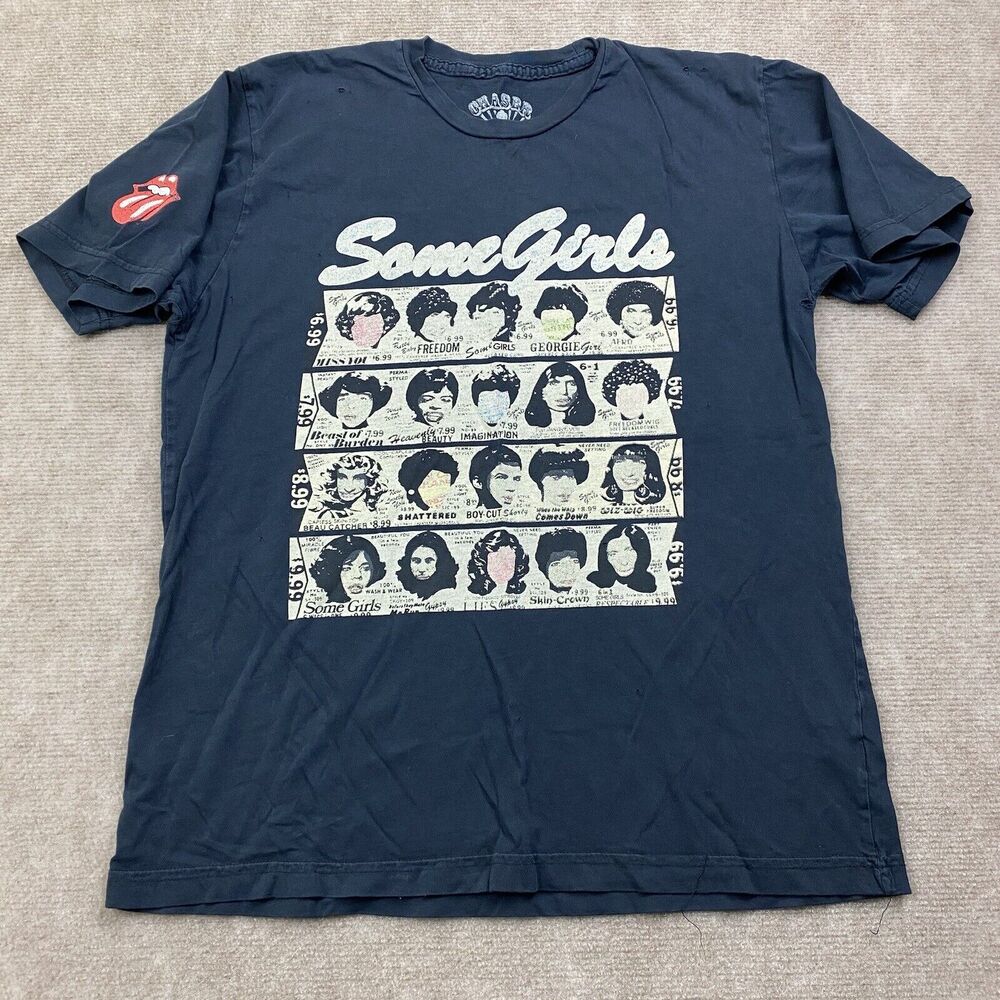 The Rolling Stones - “Some Girls” - Black Shirt Medium 2000’s Chaser rare READ